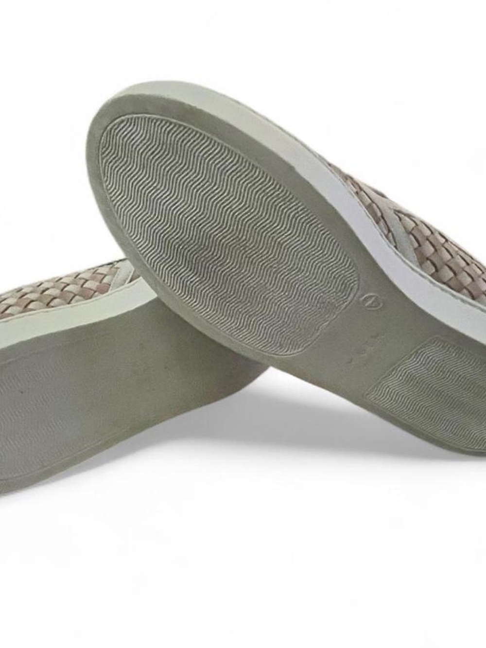 Woven Slip-On Flats in Beige and Cream - Picture 5 of 6